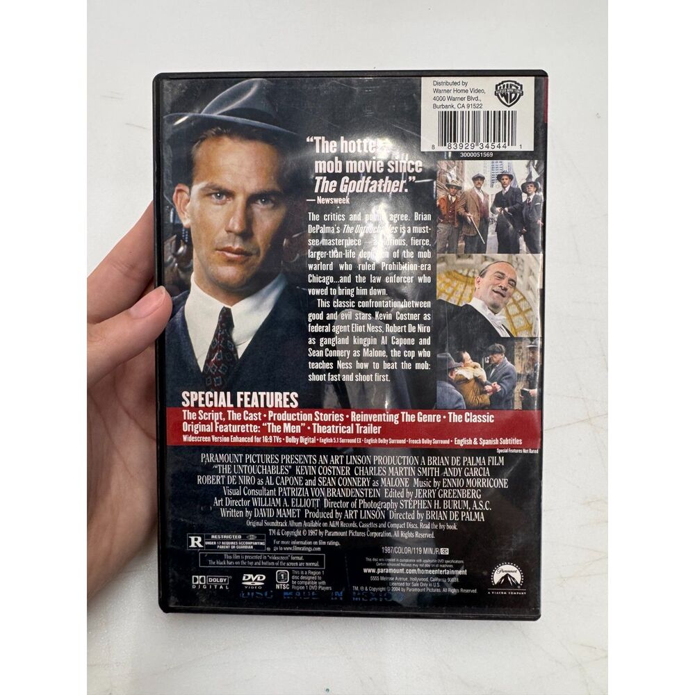 The Untouchables [DVD] Disc Tested, Working - Picture 3 of 3